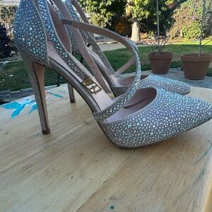 Elegant Rhinestone Embellished Heels